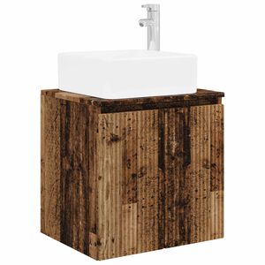 vidaXL Vegghengt vaskeservant Gammelt tre 49,5 x 41 x 63 cm
