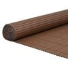 vidaXL Hagegjerde dobbeltsidig brunt 1,8x3 m PVC