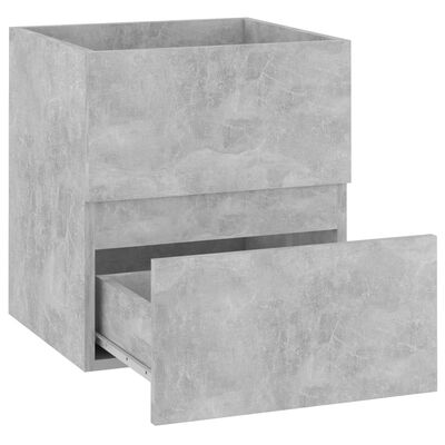 vidaXL Servantskap betonggrå 41x38,5x45 cm sponplate