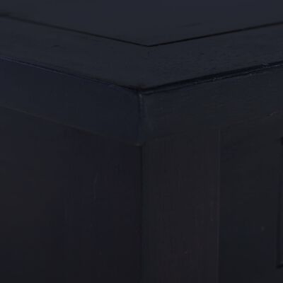 vidaXL Salongbord lys svart kaffe 68x68x30 cm heltre mahogni