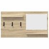 vidaXL Vegghengt kleshenger Sonoma eik 90 x 10 x 50 cm Konstruert tre