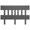 vidaXL Sengegavl grå 163,5x3x81 cm heltre furu