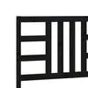 vidaXL Sengegavl svart 206x4x100 cm heltre furu