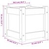 vidaXL Plantekasse 31x31x31 cm heltre furu