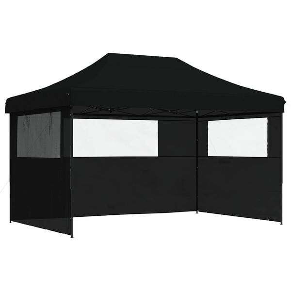 vidaXL Partytelt Svart 292 x 440 x 315 cm Oxford Stoff