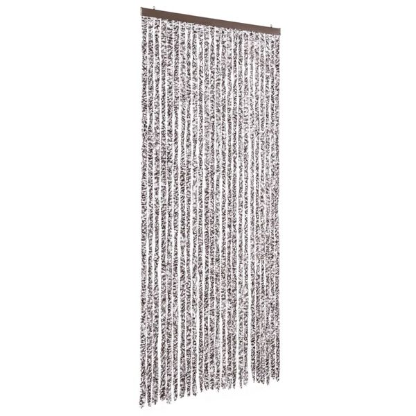 vidaXL Fluegardin brun og beige 100x230 cm chenille