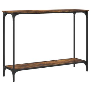vidaXL Konsollbord r&oslash;kt eik 101x30,5x75 cm konstruert tre