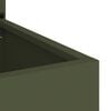 vidaXL Hageprivat skjerm Olivengr&oslash;nn 50 x 140 cm Kaldvalsest&aring;l