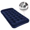 Bestway Oppbl&aring;sbar flokket luftseng med innebygd pumpe 188x99x28 cm