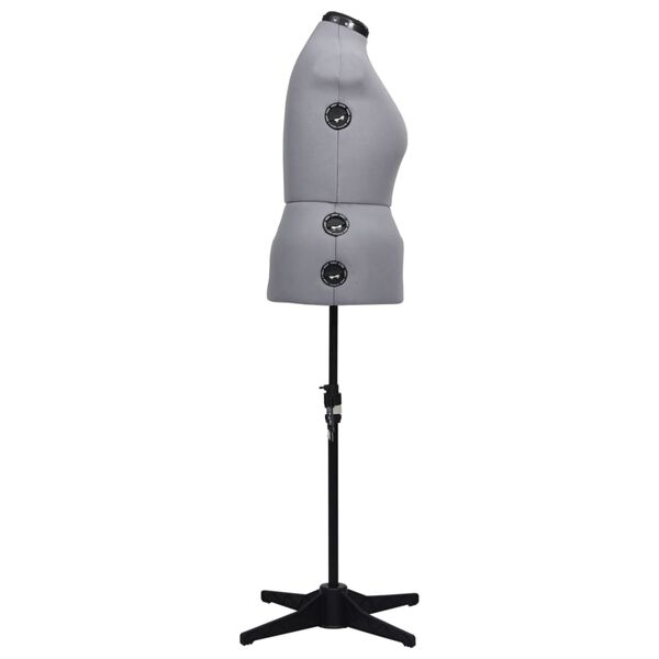 vidaXL Justerbar utstillingsdukke kvinne L størrelse 44-50 grå