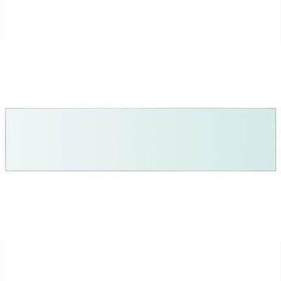 vidaXL Hyllepanel klart glass 110x25 cm