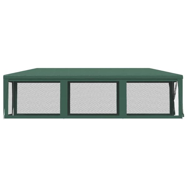 vidaXL Festtelt med 8 sidevegger av netting gr&oslash;nn 3x9 m HDPE