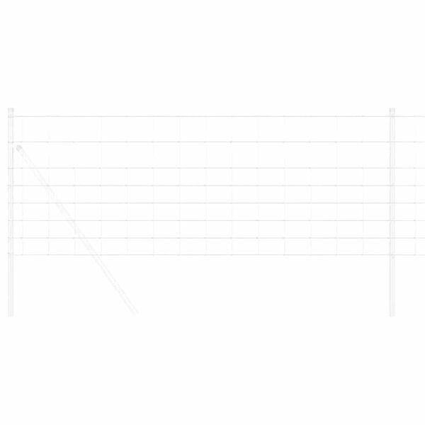 vidaXL Vill Gjerde Hett belegg galvanisert 1000 x 80 x 0,18 cm Jern