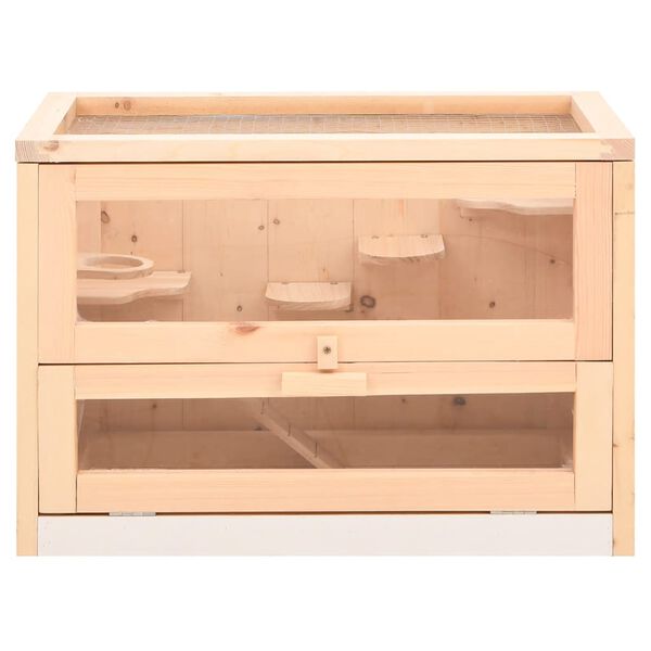 vidaXL Hamsterbur 60x35,5x42 cm heltre gran