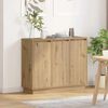 vidaXL LED sideboard Artisan Eik 90 x 32 x 75 cm Konstruert tre