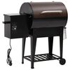 vidaXL Pelletsgrill med bunnhylle svart 94 cm jern