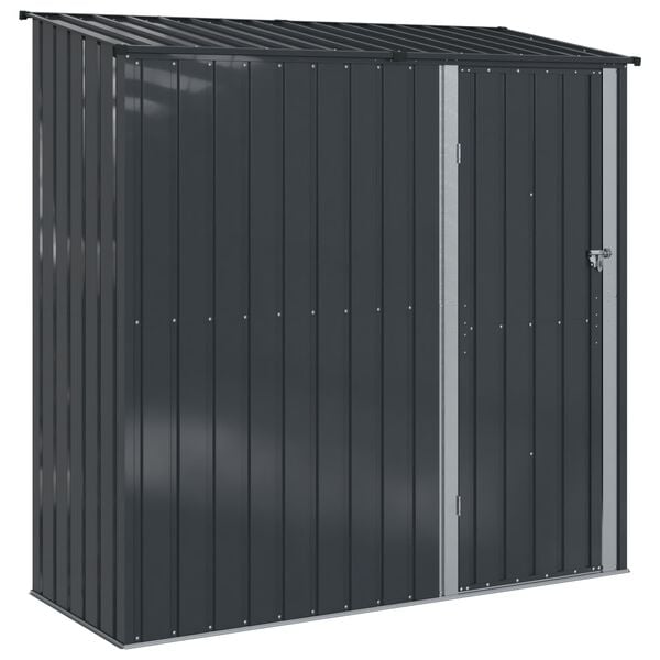 vidaXL Hageskur Antrasitt 203 x 85,5 x 200 cm Metall