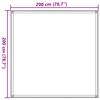 vidaXL Teltteppe 200x200 cm beige