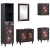 vidaXL Baderomsskapsett 5 stk. 62 x 33 x 58 cm Massiv mango tre