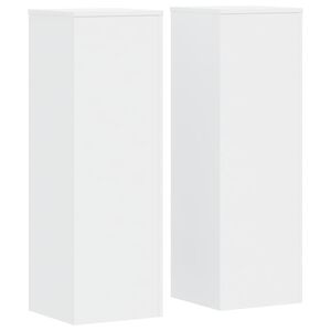 vidaXL Plantestativer 2 stk hvit 33x33x100 cm konstruert tre