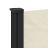 vidaXL Uttrekkbar sidemarkise 120x600 cm kremhvit