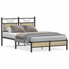 vidaXL Sengeramme uten madrass sonoma eik 120x200 cm konstruert tre