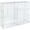 vidaXL Gabionkurv med deksel 200x50x150 cm galvanisert jern