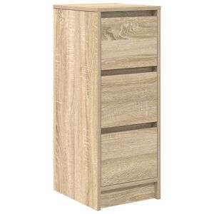 vidaXL Skjenk sonoma eik 29,5x34x76 cm konstruert tre