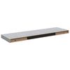 vidaXL Flytende vegghyller 4 stk betonggr&aring; 80x23,5x3,8 cm MDF