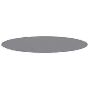 vidaXL Bassengduk lysegr&aring; &Oslash;306 cm polyester geotekstil