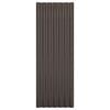 vidaXL Takpaneler 12 stk galvanisert stål brun 100x36 cm