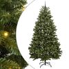 vidaXL Kunstig juletre 300 cm 300 LED-lys Varmhvit PVC og st&aring;l Gr&oslash;nn