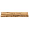 vidaXL Bordplate naturlig kant 80x40x2,5 cm grovt heltre mangotre