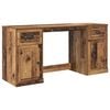 vidaXL Skrivebord med skap Gamle tre Konstruert tre 154,5 x 50 x 75 cm
