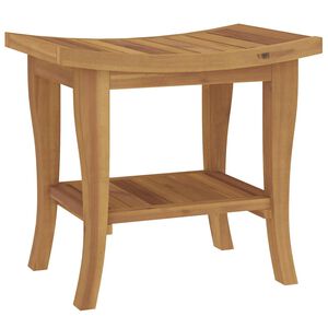 vidaXL Sidebord til baderom 50x35x45 cm heltre teak
