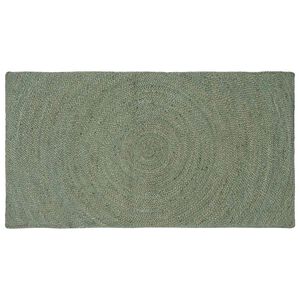 vidaXL Omr&aring;detepper Olivengr&oslash;nn 60 x 110 cm Jute