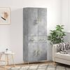 vidaXL Highboard betonggr&aring; 69,5x34x180 cm konstruert tre
