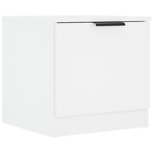 vidaXL Nattbord hvit 40x39x40 cm