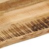 vidaXL Bordplate naturlig kant 40x40x3,8 cm grovt heltre mangotre