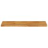 vidaXL Bordplate 110x40x2,5 cm naturlig kant heltre mango