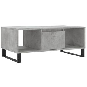 vidaXL Salongbord betonggr&aring; 90x50x36,5 cm konstruert tre
