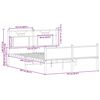 vidaXL Sengeramme uten madrass sonoma eik 150x200 cm konstruert tre