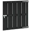 vidaXL Hageport 100 x 100 cm WPC og Aluminium Svart