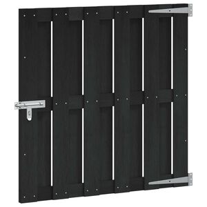 vidaXL Hageport 100 x 100 cm WPC og Aluminium Svart