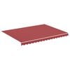 vidaXL Erstatningsduk for markise burgunder 380x295 cm polyester