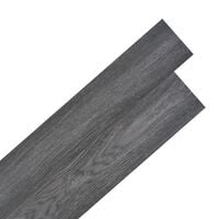 vidaXL Selvklebende PVC gulvplanker 2,51 m² 2 mm svart og hvit