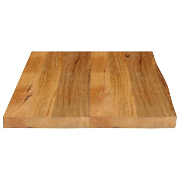 vidaXL Bordplate naturlig kant 90x60x3,8 cm heltre mango