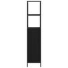 vidaXL Baderomsskap med hyller svart eik 36x35x165 cm