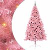 vidaXL Kunstig Forh&aring;ndsopplyst Juletre med 300 LED Rosa 240 cm PVC