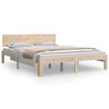vidaXL Sengeramme heltre 150x200 cm King Size